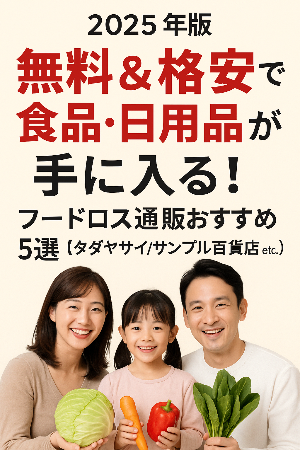 【保存版】無料・格安で食品や日用品が手に入る！おすすめ5サイト比較【タダヤサイ／サンプル百貨店／Kuradashi／Otameshi／ロスゼロ】