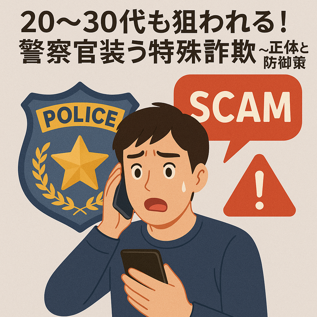 20〜30代も狙われる！警察官装う特殊詐欺の手口と対策【2025年最新】