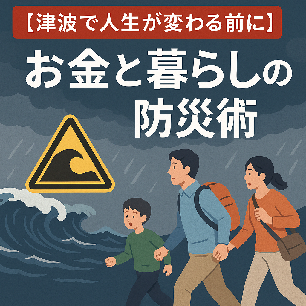 【津波で人生が変わる前に】お金と暮らしの防災術｜保険・支援制度・家庭の備えまで解説