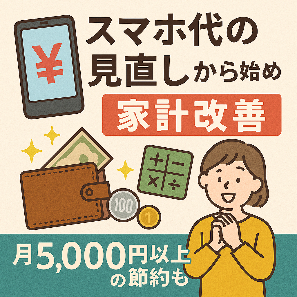 「月5,000円以上の節約も可能！家計防衛の第一歩はスマホ料金の見直しから」