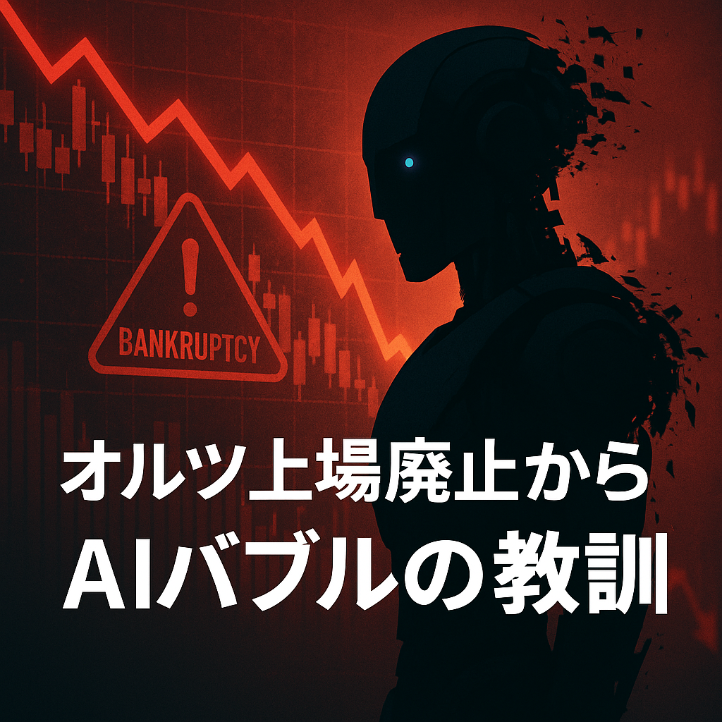 オルツ上場廃止から学ぶ：AIバブルの光と影、投資家が取るべき教訓