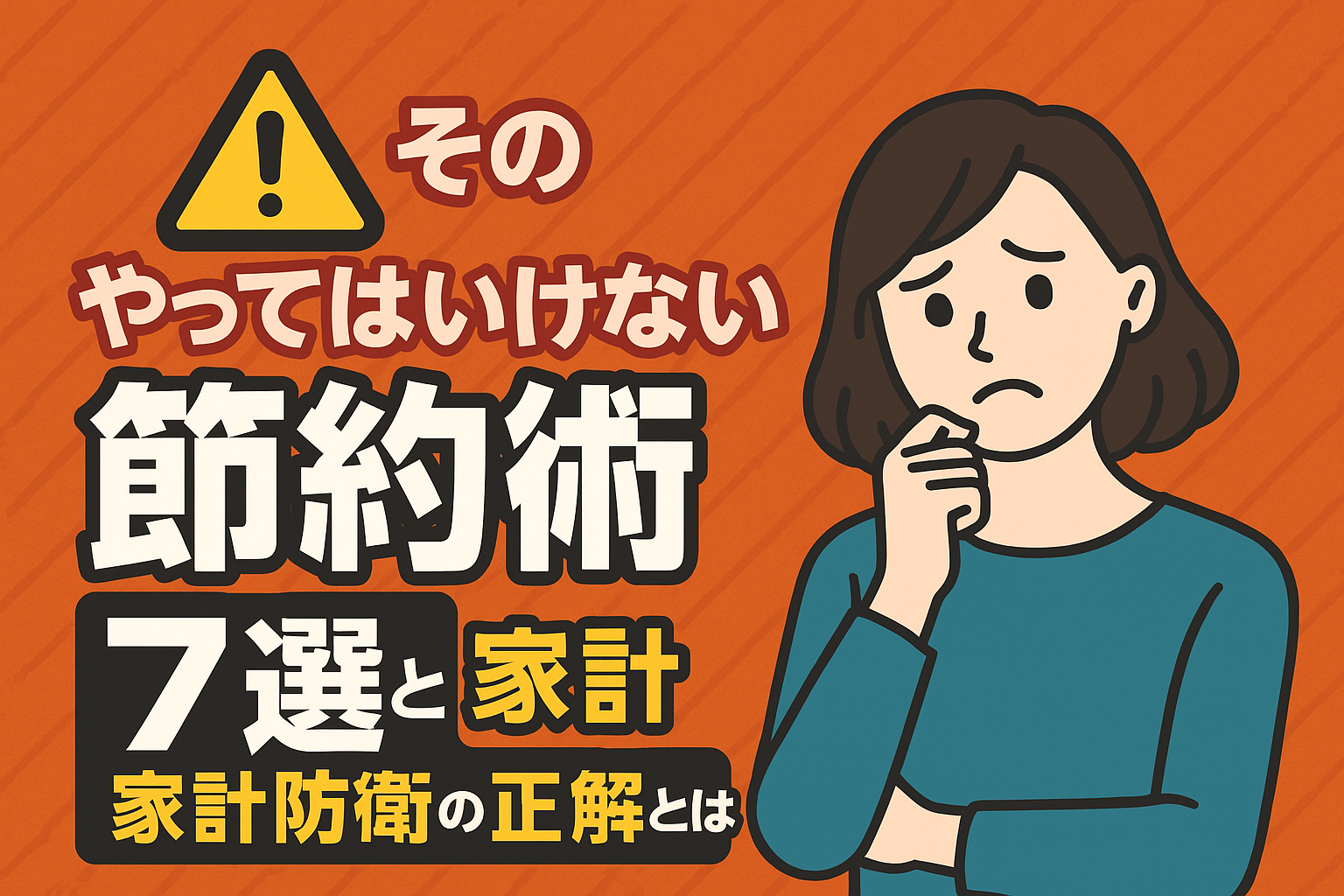 【要注意】その節約、逆効果かも？やってはいけない節約術7選と家計防衛の正解とは